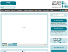 Tablet Screenshot of lymphomacoalition.org